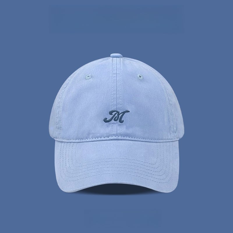 Korean Style Small Fresh Simple Letter Embroidered Baseball Cap Women'S Summer Fashion All-Match Milk Yellow Couple Cap - Image 3